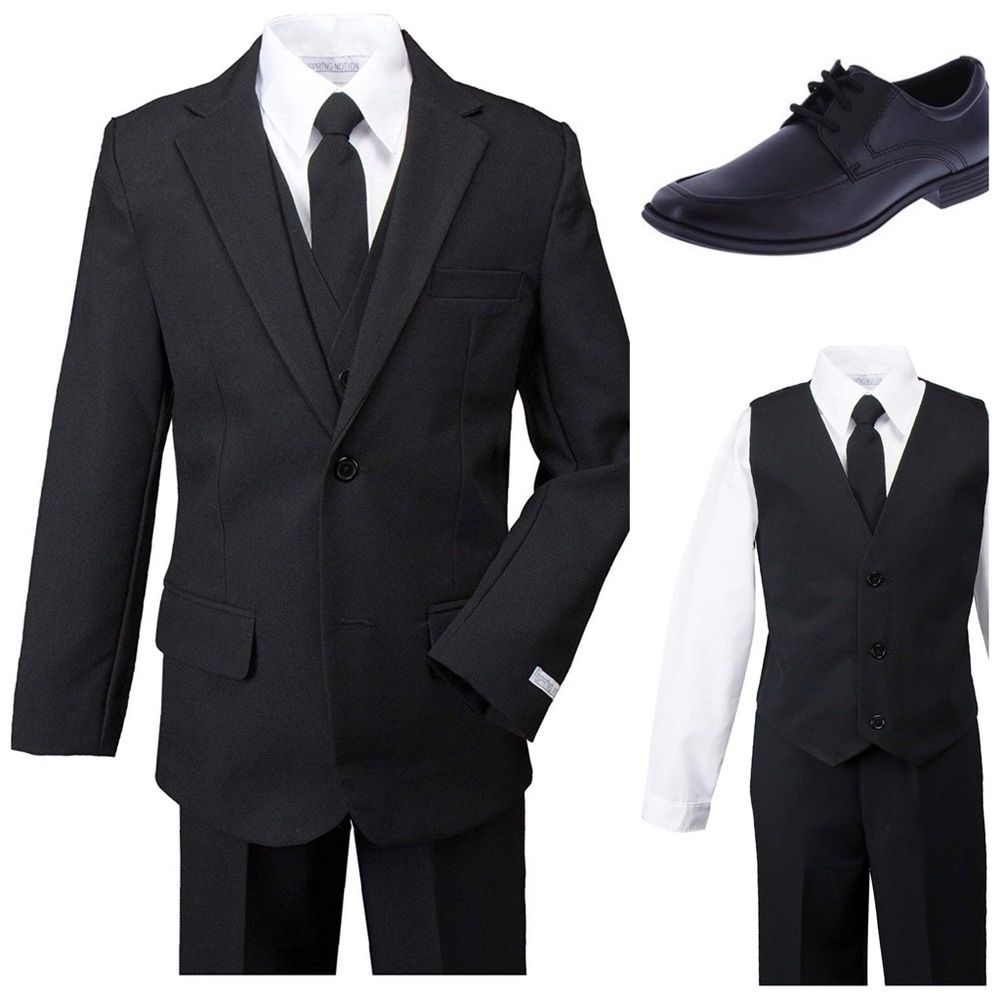 Big Boys' Modern Fit Dress Suit Set